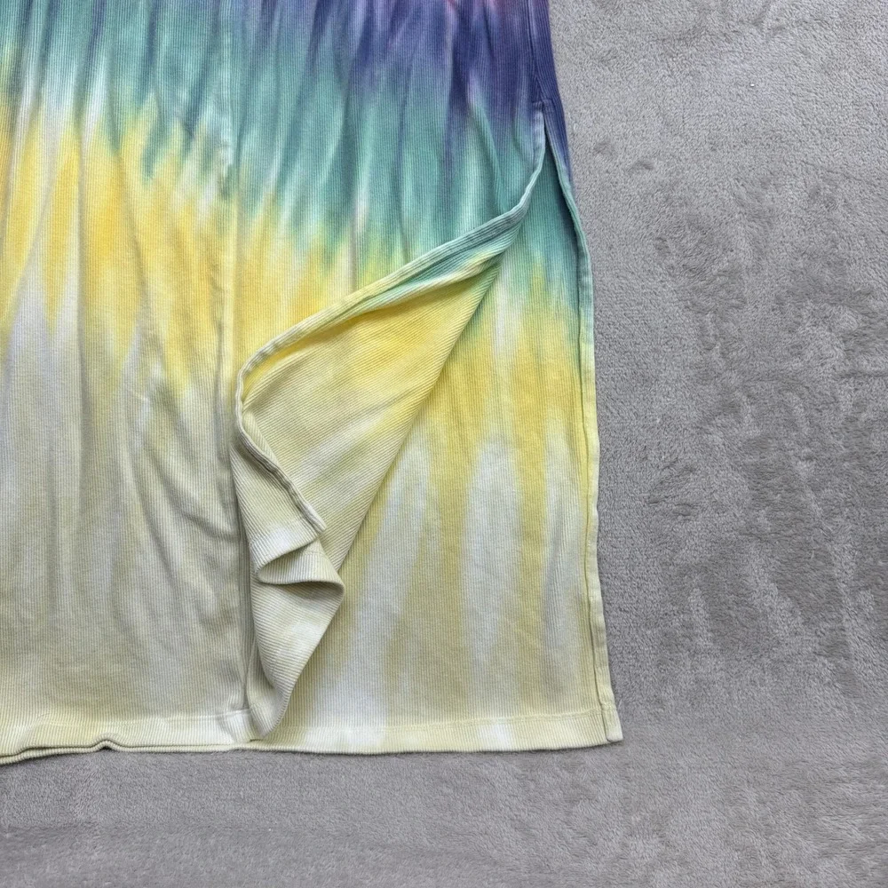 YFB Iggy Rib Maxi Dress Women's M Tie Dye Racerback Hippie Boho Festival Pride